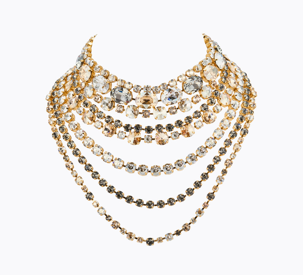 Caroline Svedbom - Mini Kallisto Necklace Black Golden Combo Gold