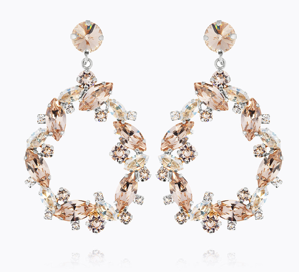 Million Reason Earring / Crystal + Silk