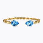 Caroline Svedbom - Mini Drop Bracelet Recreated Iceblue Gold