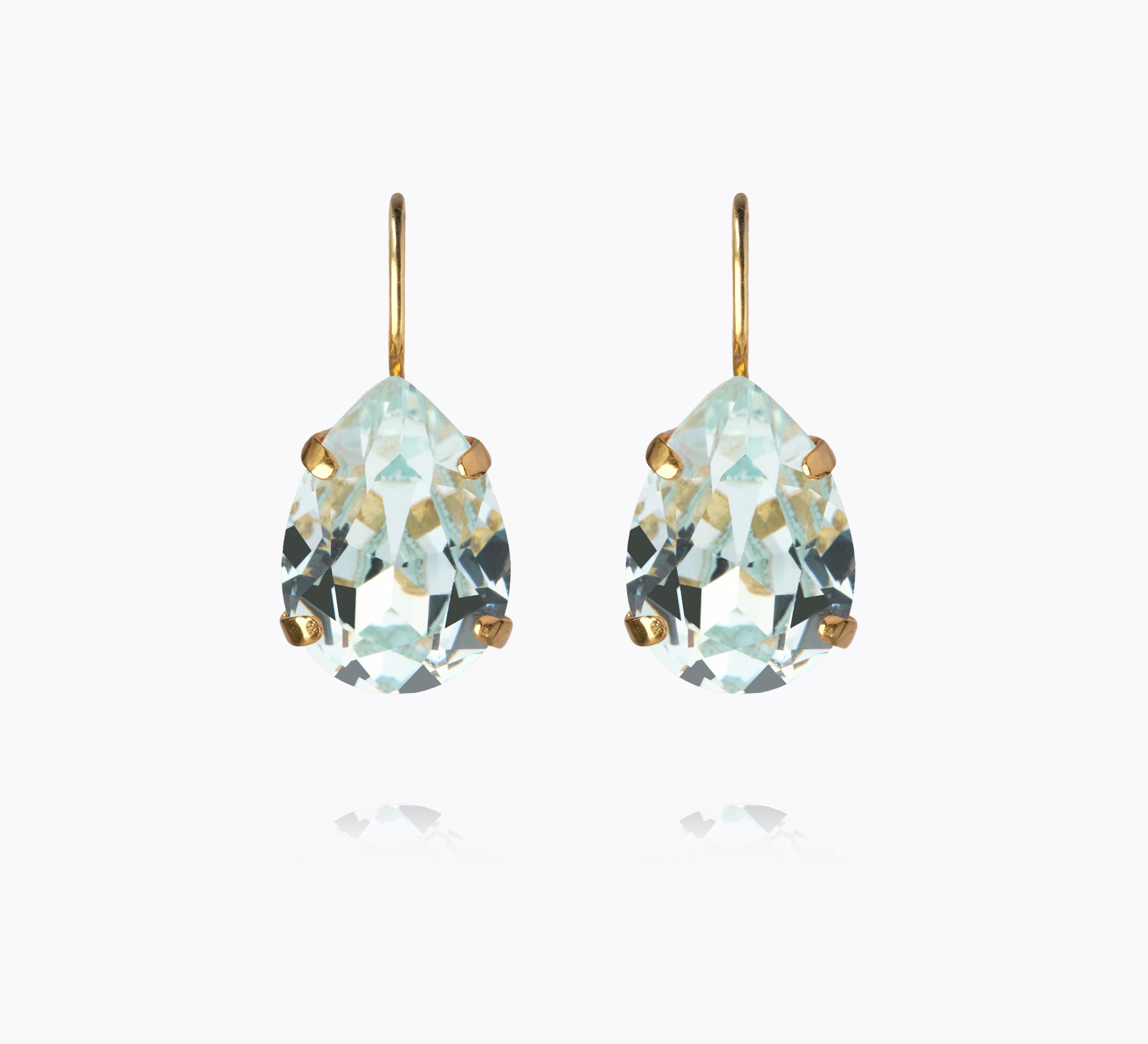 Caroline Svedbom - Mini Drop Clasp Earrings Light Azore Gold
