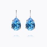 Caroline Svedbom - Mini Drop Clasp Earrings Recreated Iceblue Rhodium