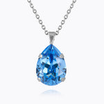 Caroline Svedbom - Mini Drop Necklace Recreated Iceblue Rhodium