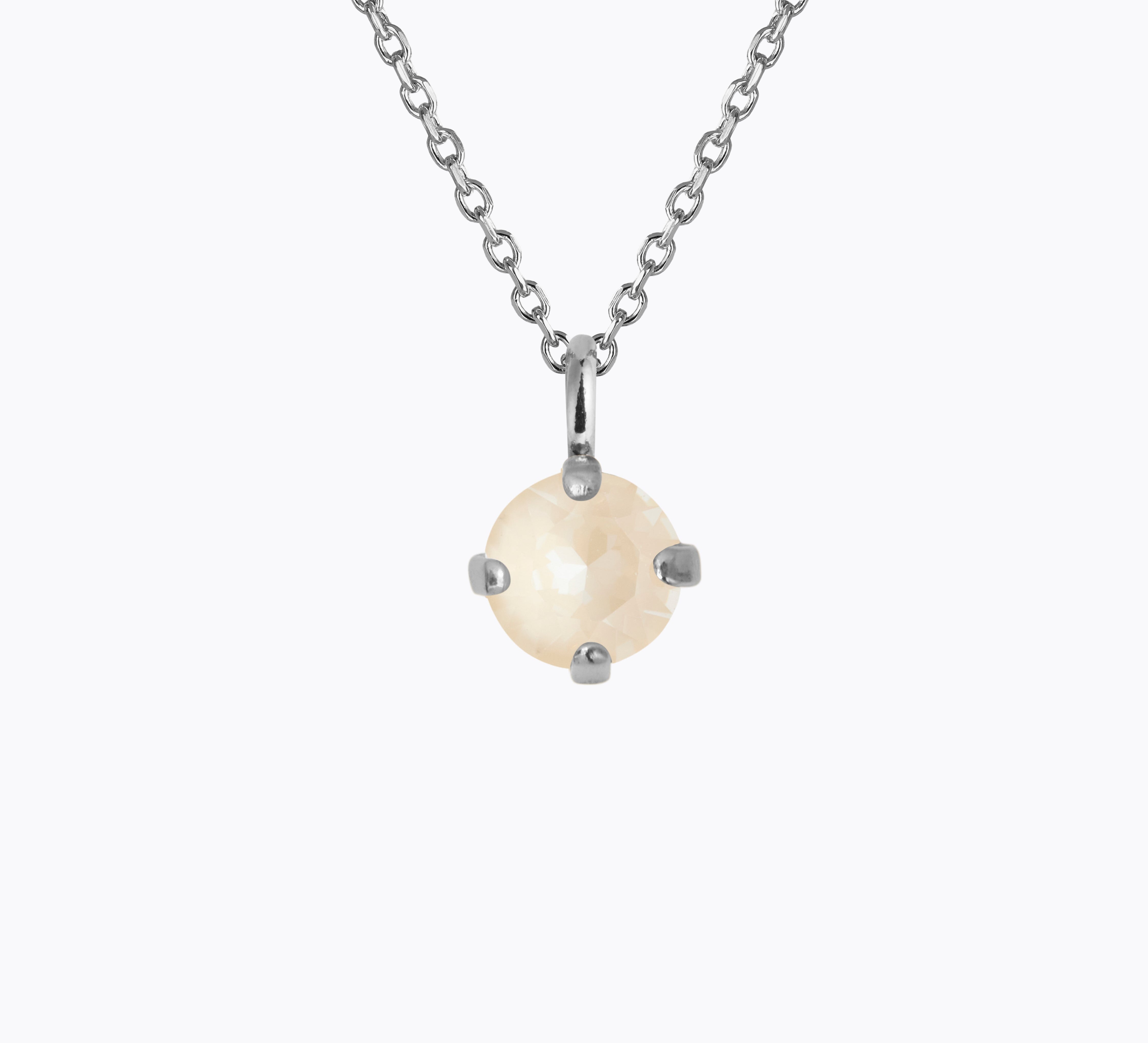 Caroline Svedbom - Natti Stud Necklace Linen Ignite Rhodium