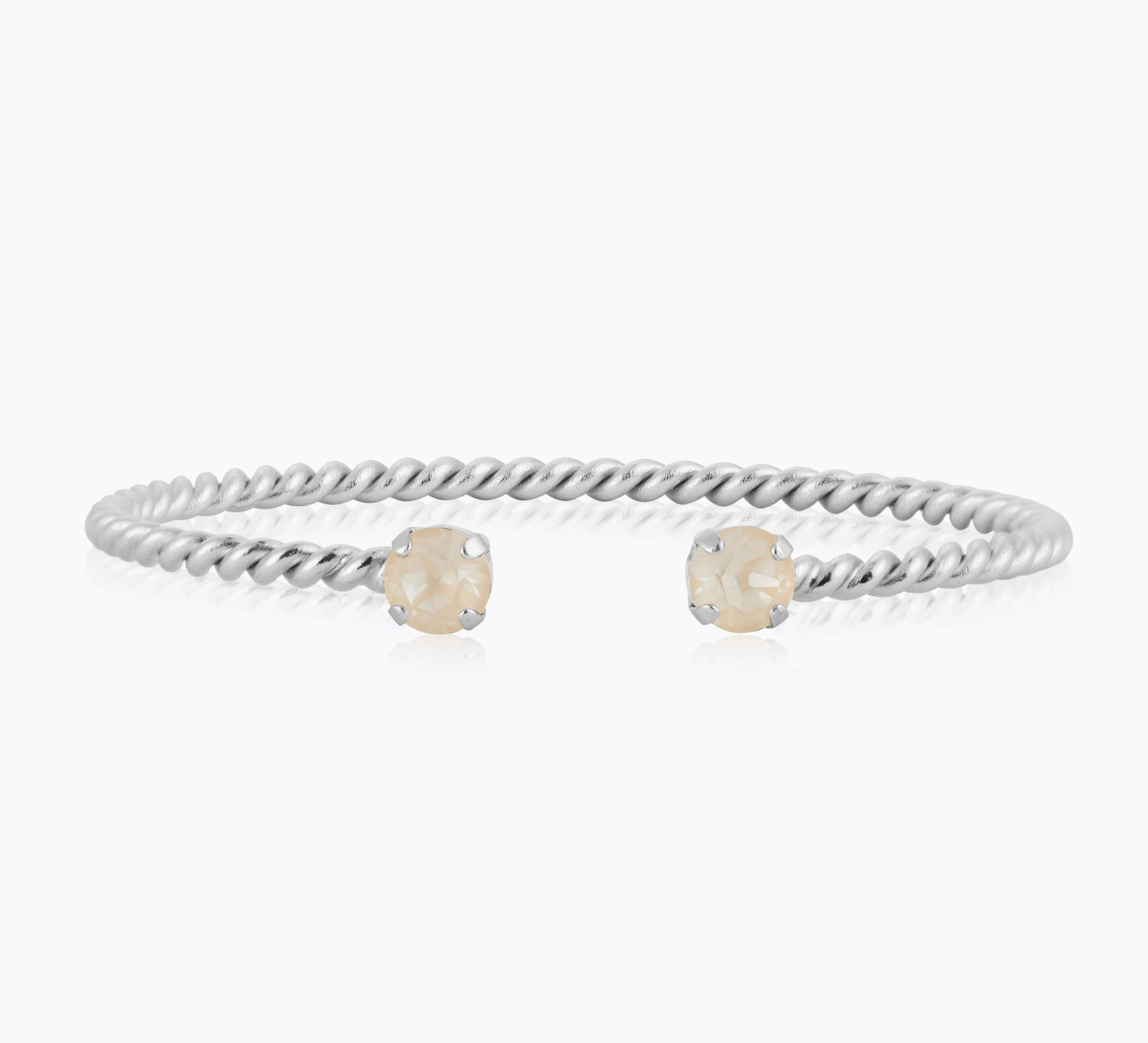Caroline Svedbom - Mini Twisted Bracelet Linen Ignite Rhodium