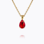 Caroline Svedbom - Petite Drop Necklace Light Siam Gold