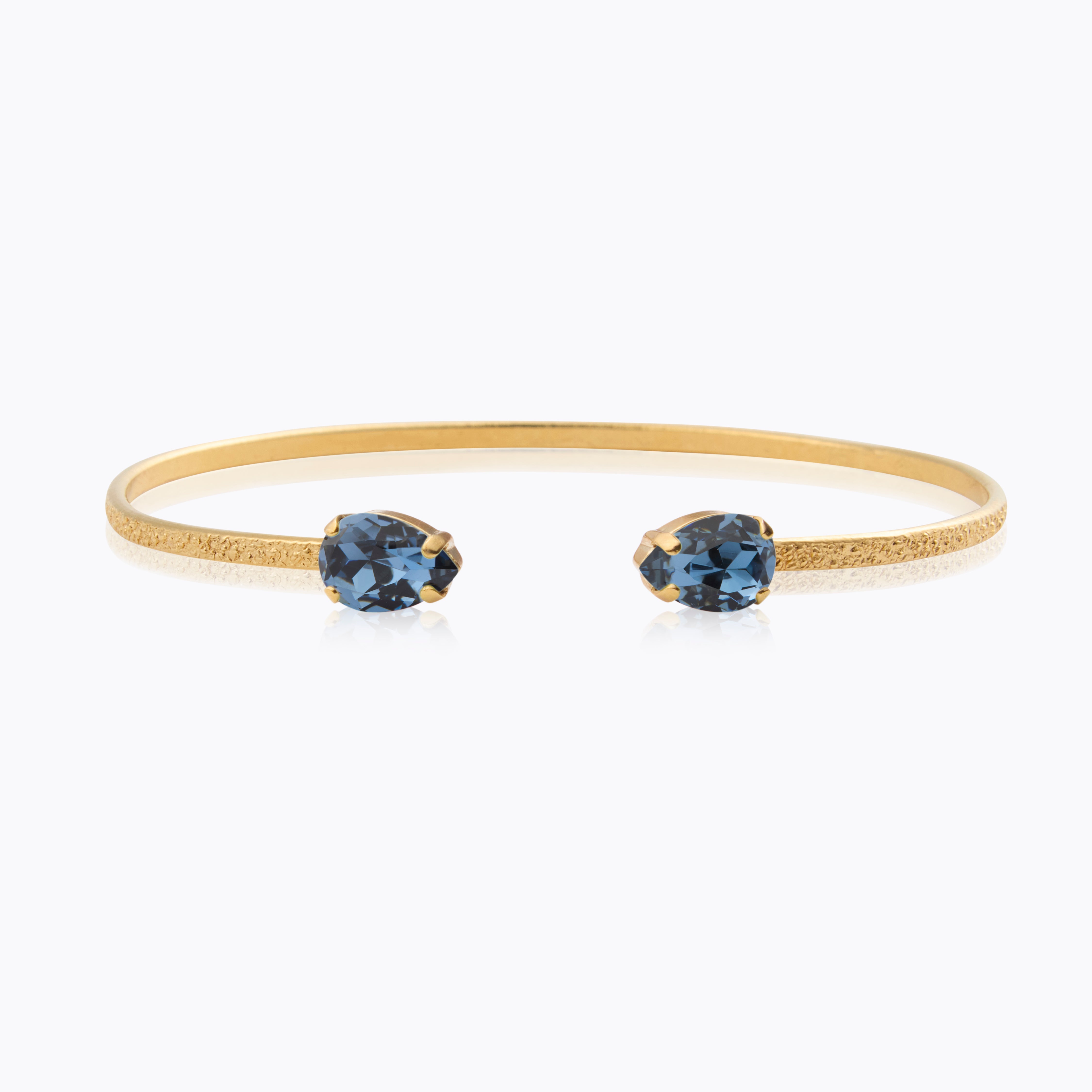 Caroline Svedbom - Petite Drop Bracelet Denim Blue Gold – Caroline