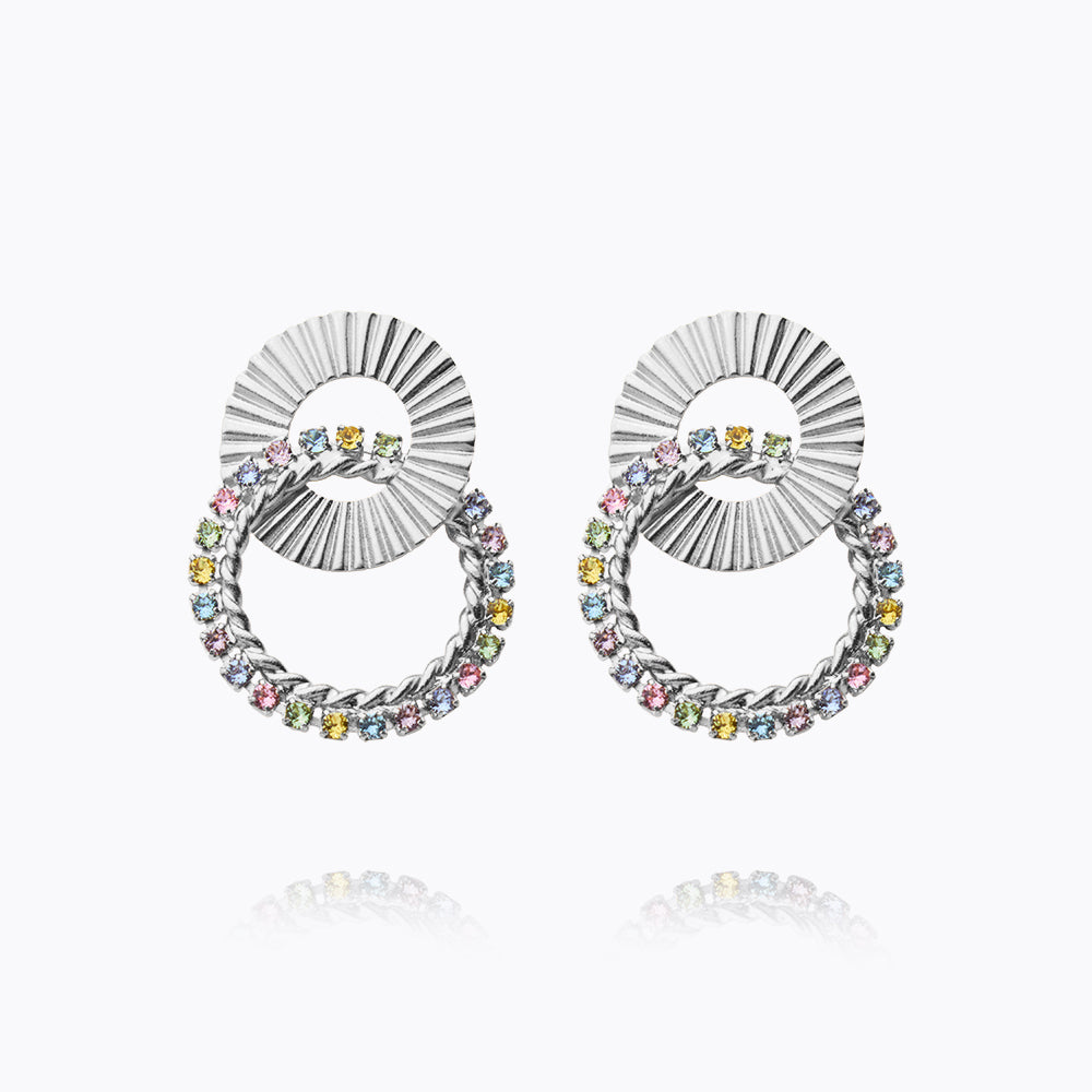 Caroline Svedbom - Gianna Earrings Pastel Combo Rhodium