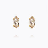 Caroline Svedbom - Petite Navette Earrings Light Silk Gold