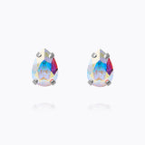 Caroline Svedbom - Petite Drop Stud Earrings Aurore Boreale Ab Rhodium