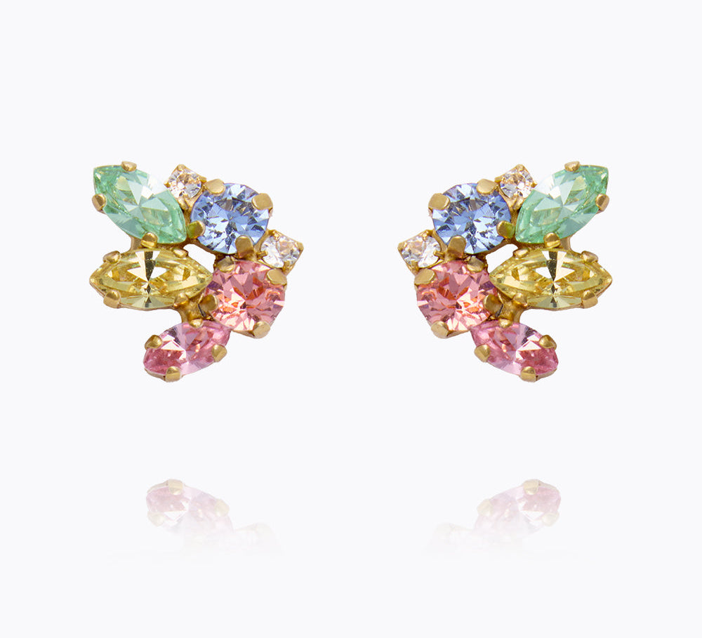 Caroline Svedbom - Petite Cora Earrings Pastel Combo Gold