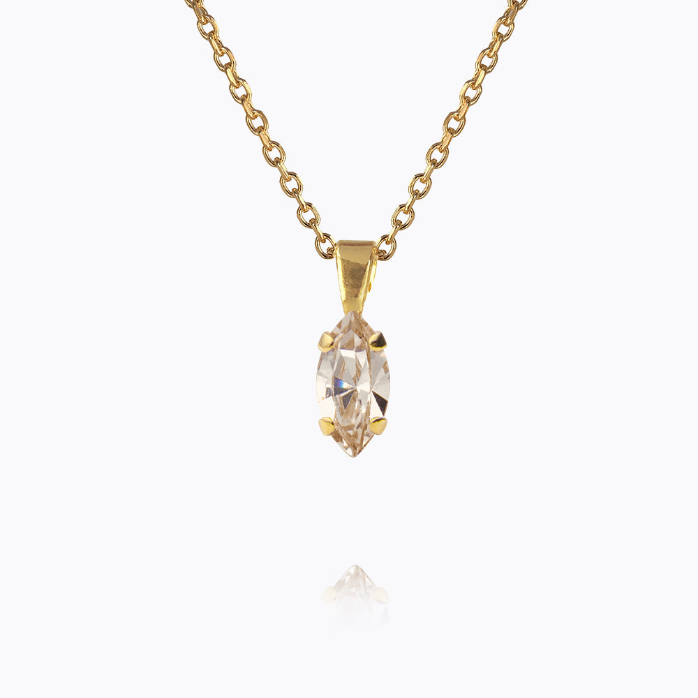 Caroline Svedbom - Petite Navette Necklace Light Silk Gold