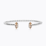 Caroline Svedbom - Petite Navette Bracelet Light Silk Rhodium