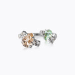 Caroline Svedbom - Vivi Ring Chrysolite Light Silk Rhodium