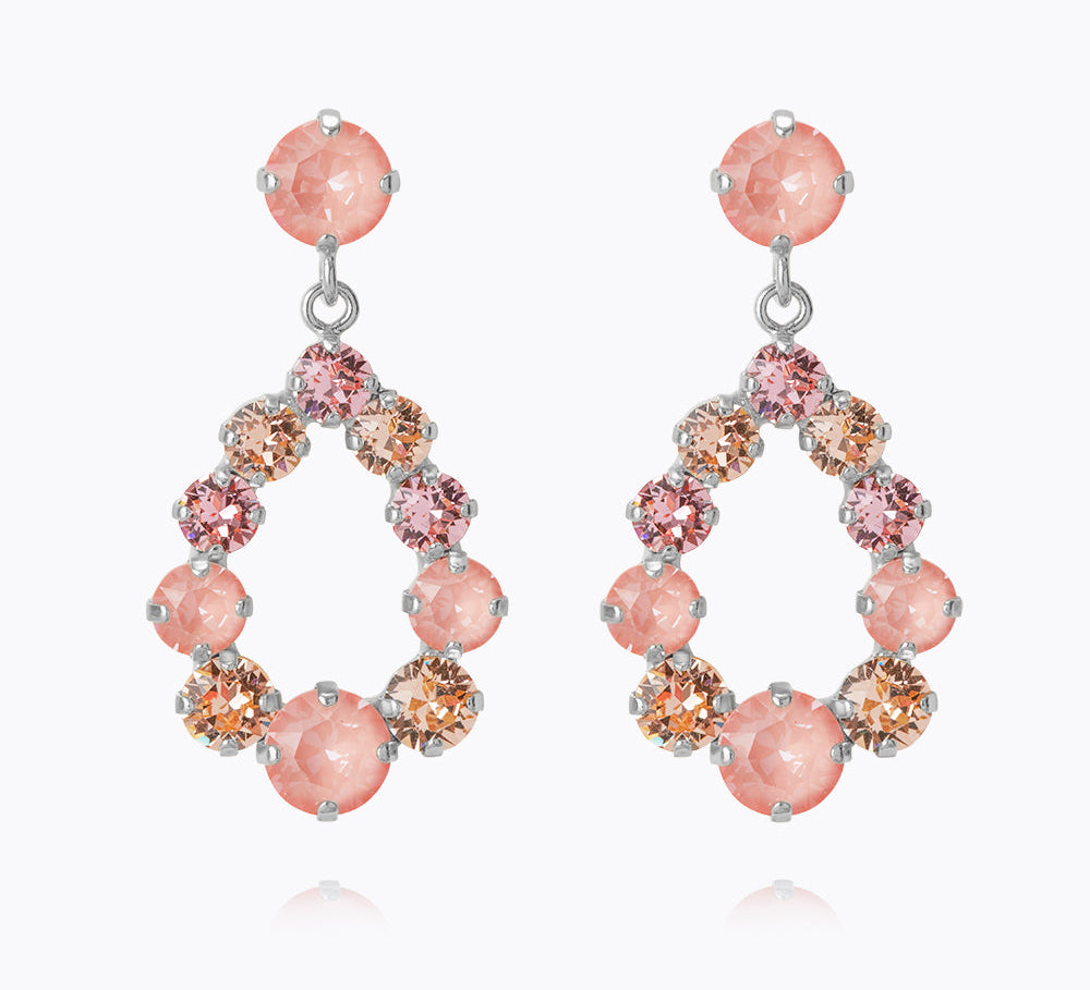 Mini Delia Earrings / Flamingo Combo