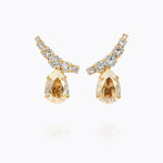 Caroline Svedbom - Saphina Earrings Crystal Golden Shadow Gold