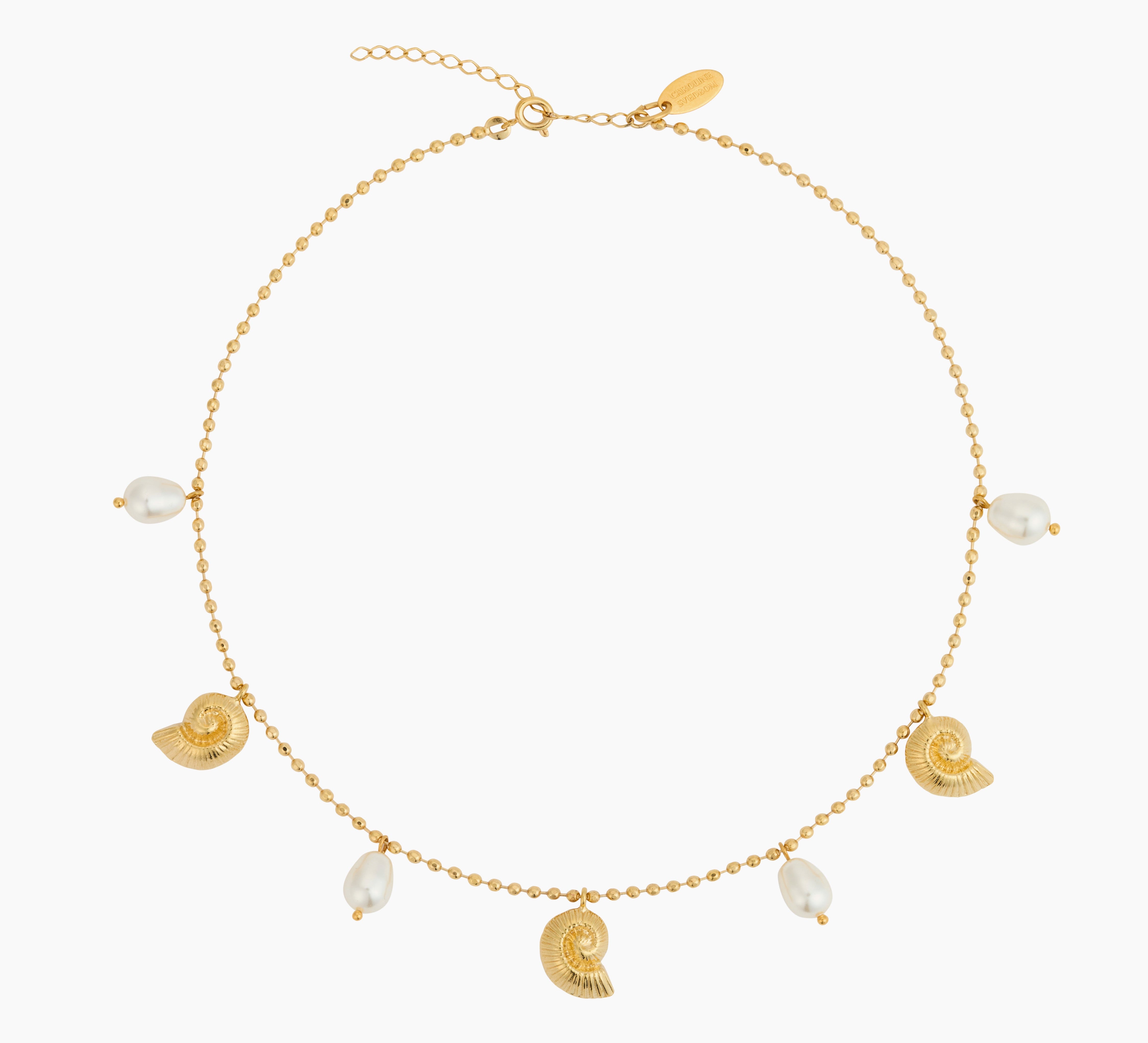 Caroline Svedbom - Seadora Necklace Pearl Gold