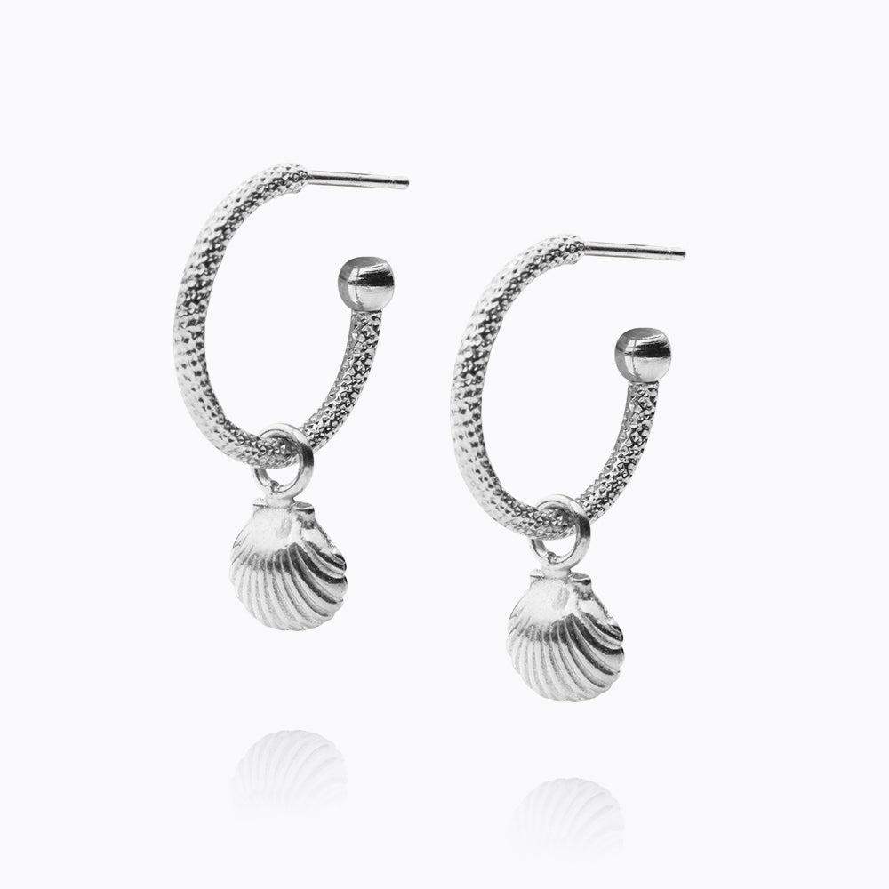 Caroline Svedbom - Shell Loops Metal Rhodium