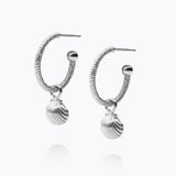Caroline Svedbom - Shell Loops Metal Rhodium