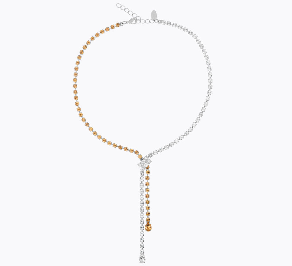 Caroline Svedbom - Yvette Necklace Topaz Combo Rhodium