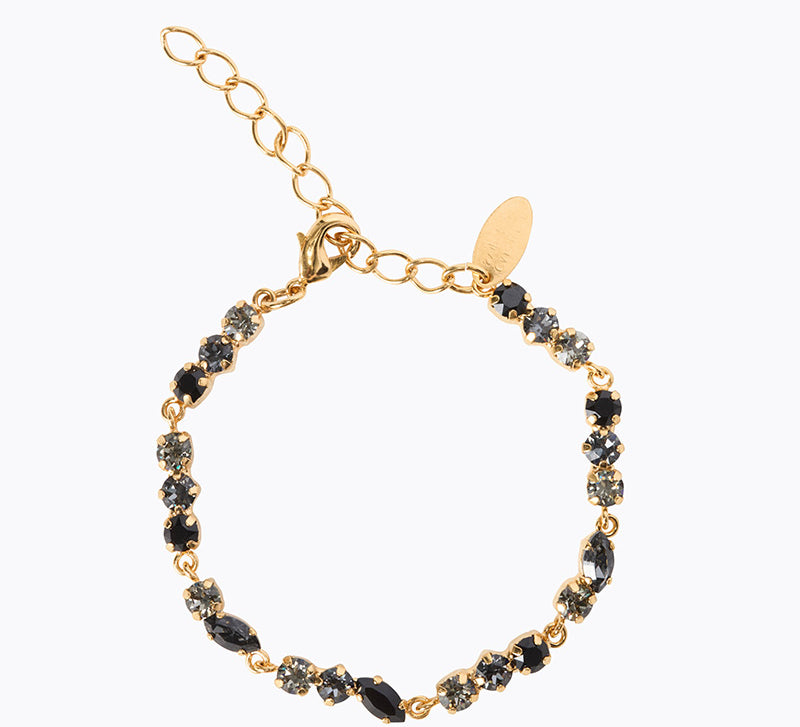 Caroline Svedbom - Alelia Bracelet Jet Combo Gold