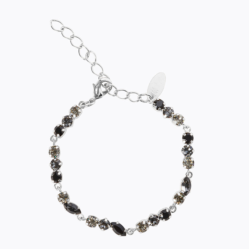 Caroline Svedbom - Alelia Bracelet Jet Combo Rhodium