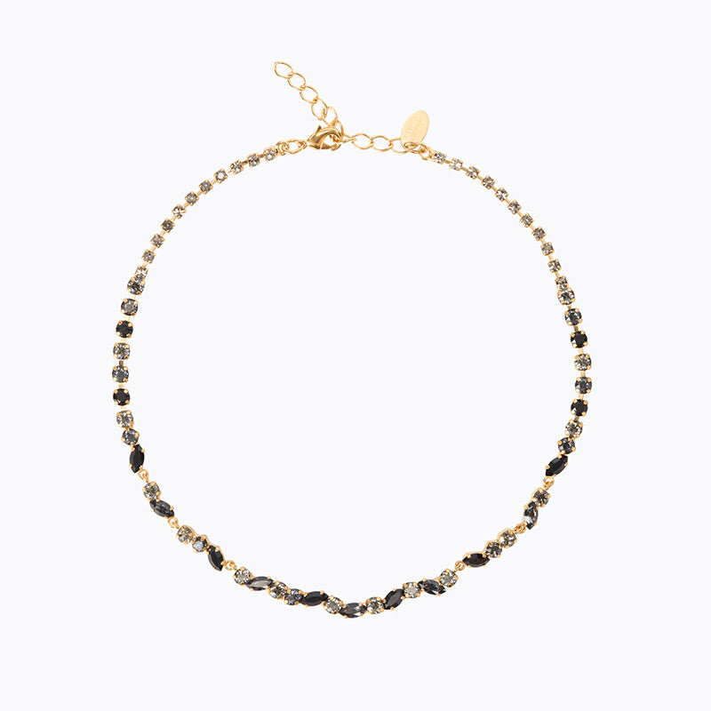 Caroline Svedbom - Alelia Necklace Jet Combo Gold
