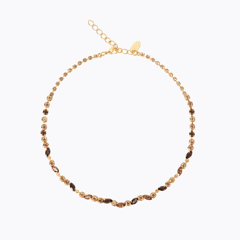 Caroline Svedbom - Alelia Necklace Rec Topaz Combo Gold