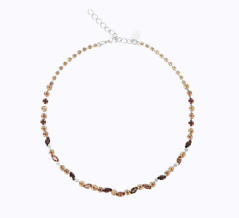 Caroline Svedbom - Alelia Necklace Rec Topaz Combo Rhodium