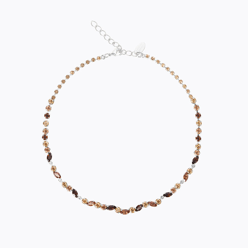 Caroline Svedbom - Alelia Necklace Rec Topaz Combo Rhodium