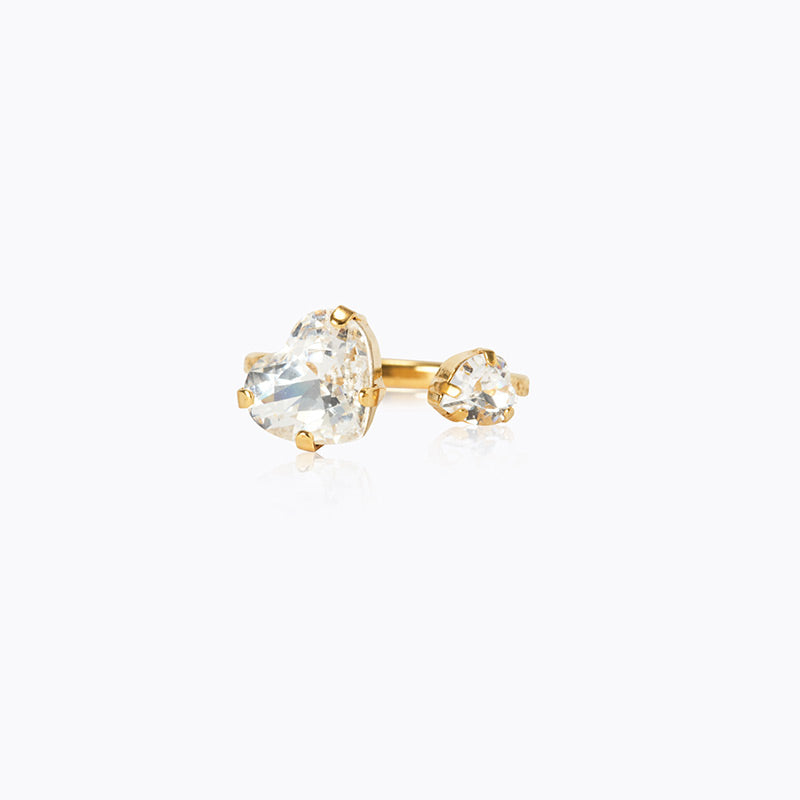 Caroline Svedbom - Amour Ring Crystal Gold