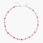 Caroline Svedbom - Calanthe Necklace Light Coral Combo Rhodium