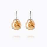 Caroline Svedbom - Carlotta Clasp Earrings Golden Shadow Rhodium