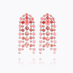 Caroline Svedbom - Cirelle Earrings Light Coral Combo Rhodium