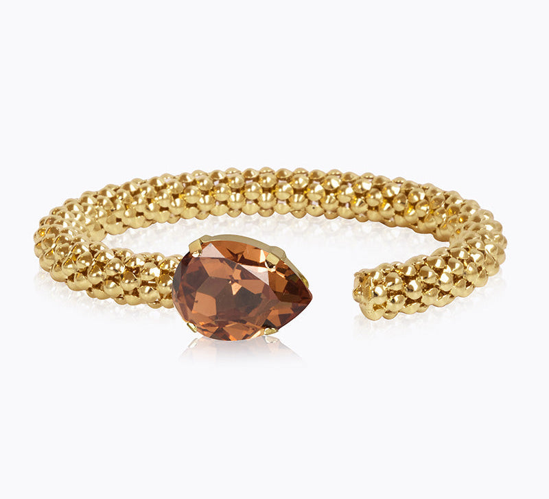 Caroline Svedbom - Classic Rope Bracelet Rec Light Smoked Topaz Gold