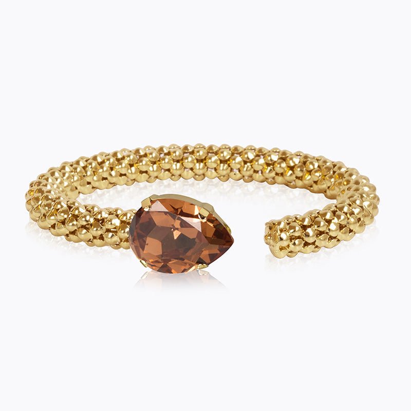 Caroline Svedbom - Classic Rope Bracelet Rec Light Smoked Topaz Gold