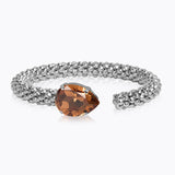 Caroline Svedbom - Classic Rope Bracelet Rec Light Smoked Topaz Rhodium