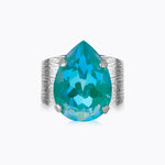 Caroline Svedbom - Classic Drop Ring Laguna Delite Rhodium