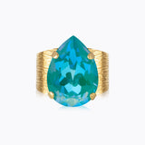 Caroline Svedbom - Classic Drop Ring Laguna Delite Gold