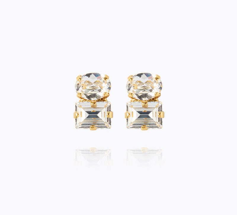 Caroline Svedbom - Cleo Earrings Crystal Gold