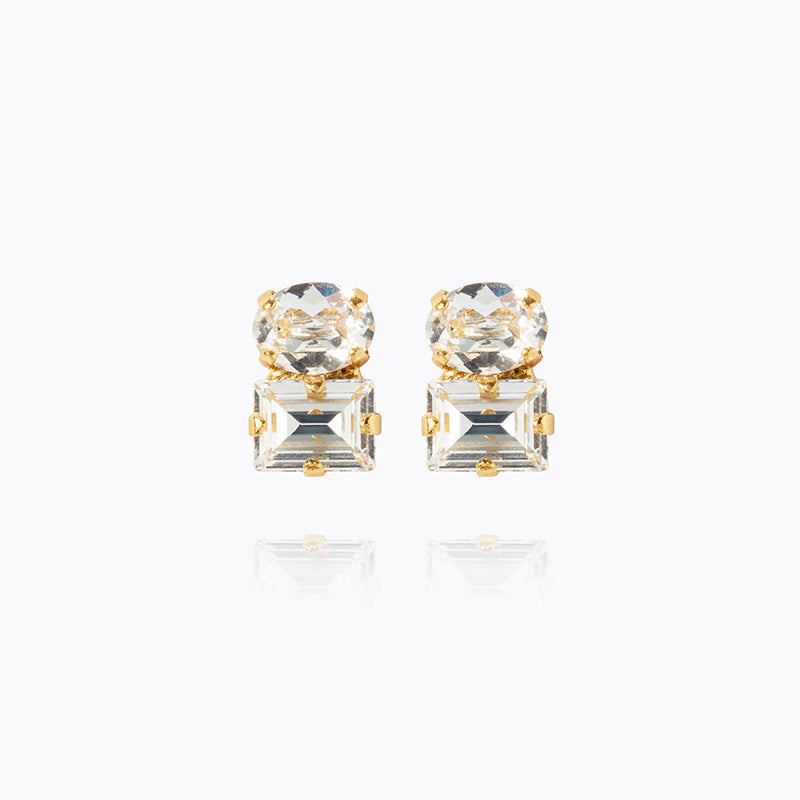 Caroline Svedbom - Cleo Earrings Crystal Gold