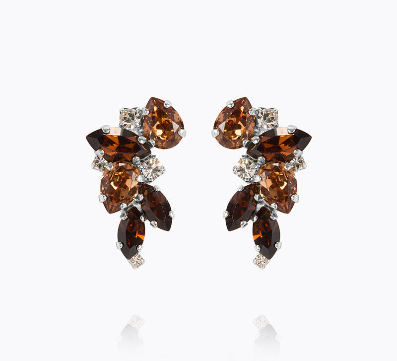Caroline Svedbom - Demi Earrings Rec Topaz Combo Rhodium