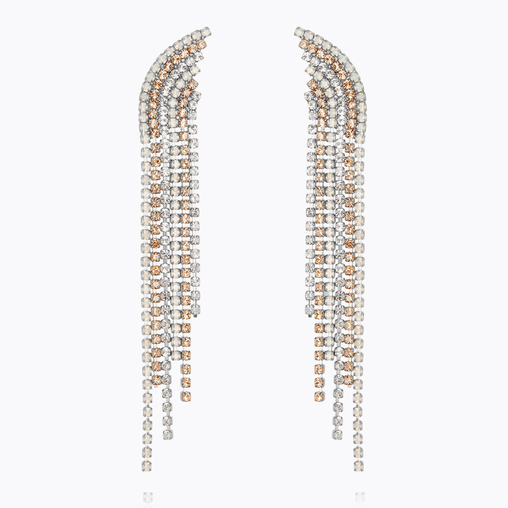 Caroline Svedbom - Diana Earrings Golden Combo Rhodium