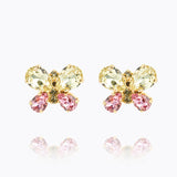 Caroline Svedbom - Butterfly Stud Earrings Jonquil Light Rose Gold