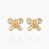 Caroline Svedbom - Butterfly Stud Earrings Silk Gold