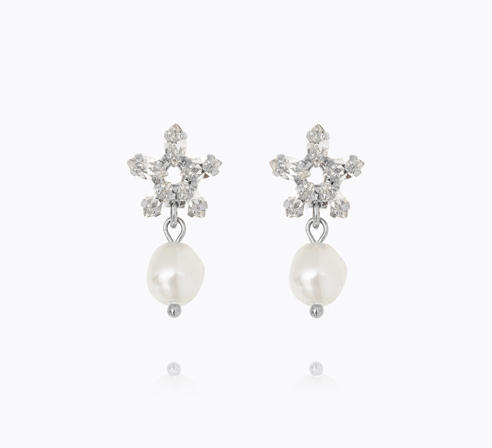 Emmy Earrings / Pearl + Crystal