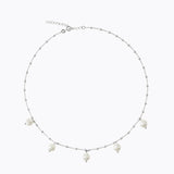 Caroline Svedbom - Emmy Pearl Necklace Rhodium Rhodium