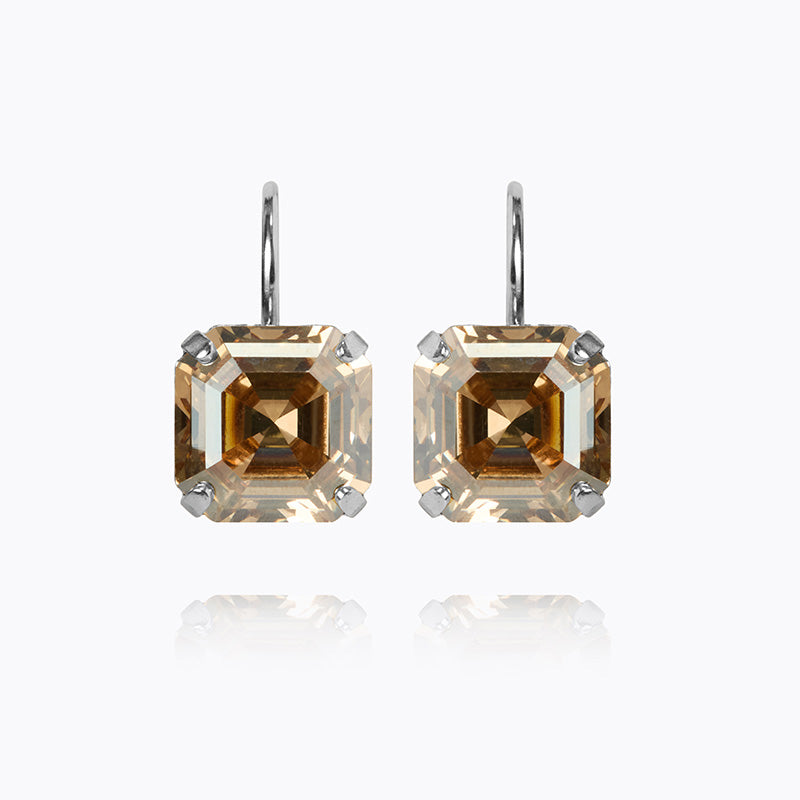 Caroline Svedbom - Eve Clasp Earrings Golden Shadow Rhodium