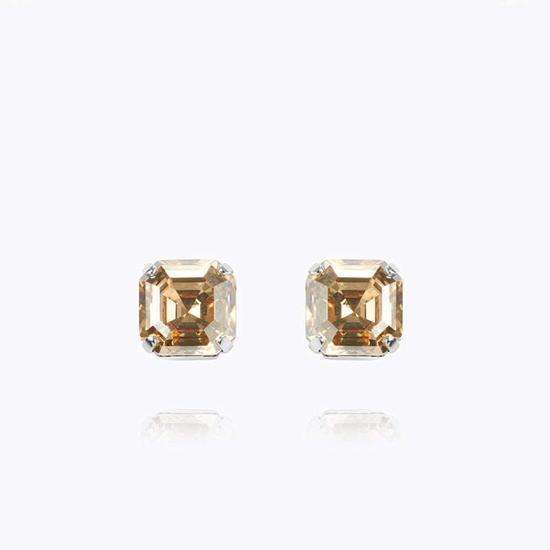 Caroline Svedbom - Eve Stud Earrings Golden Shadow Rhodium