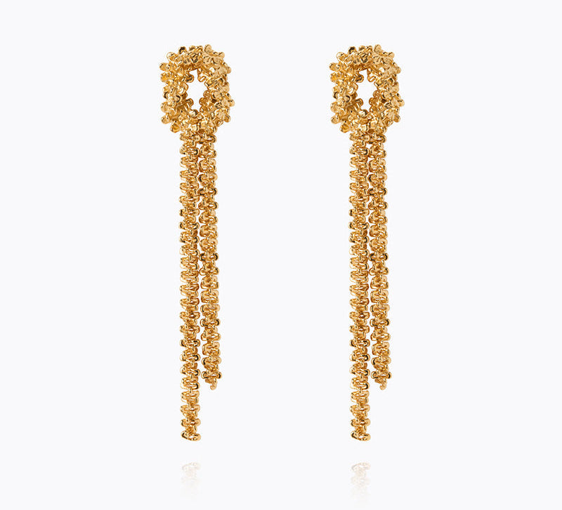 Caroline Svedbom - Gemma Statement Earrings Gold Gold