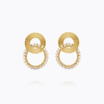 Caroline Svedbom - Gianna Earrings Crystal Gold